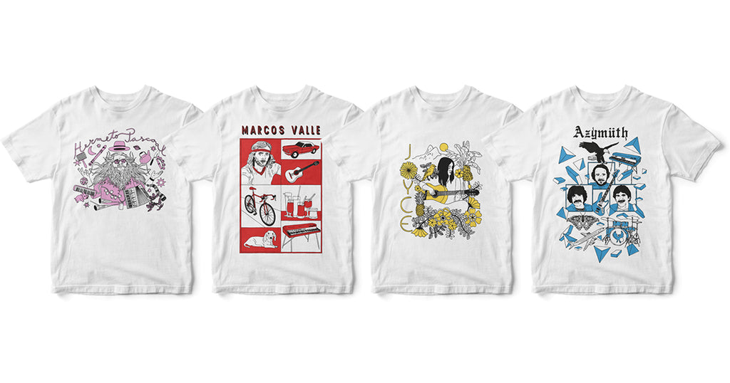 Azymuth, Joyce, Marcos Valle & Hermeto Pascoal T-shirts | The Far Out Masters Series