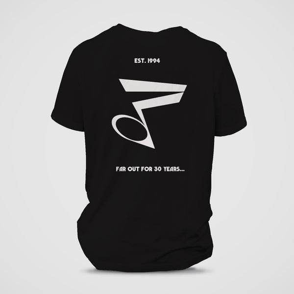 Far Out 30th Anniversary T-shirt (Black)