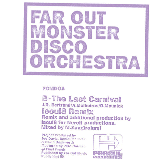 Far Out Monster Disco Orchestra - The Last Carnival (Remixes) [2011]