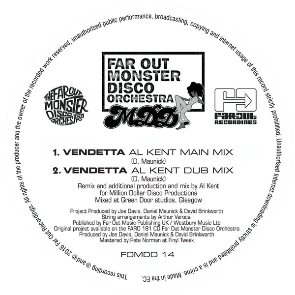 Far Out Monster Disco Orchestra - Vendetta (Al Kent Remix) [2017]